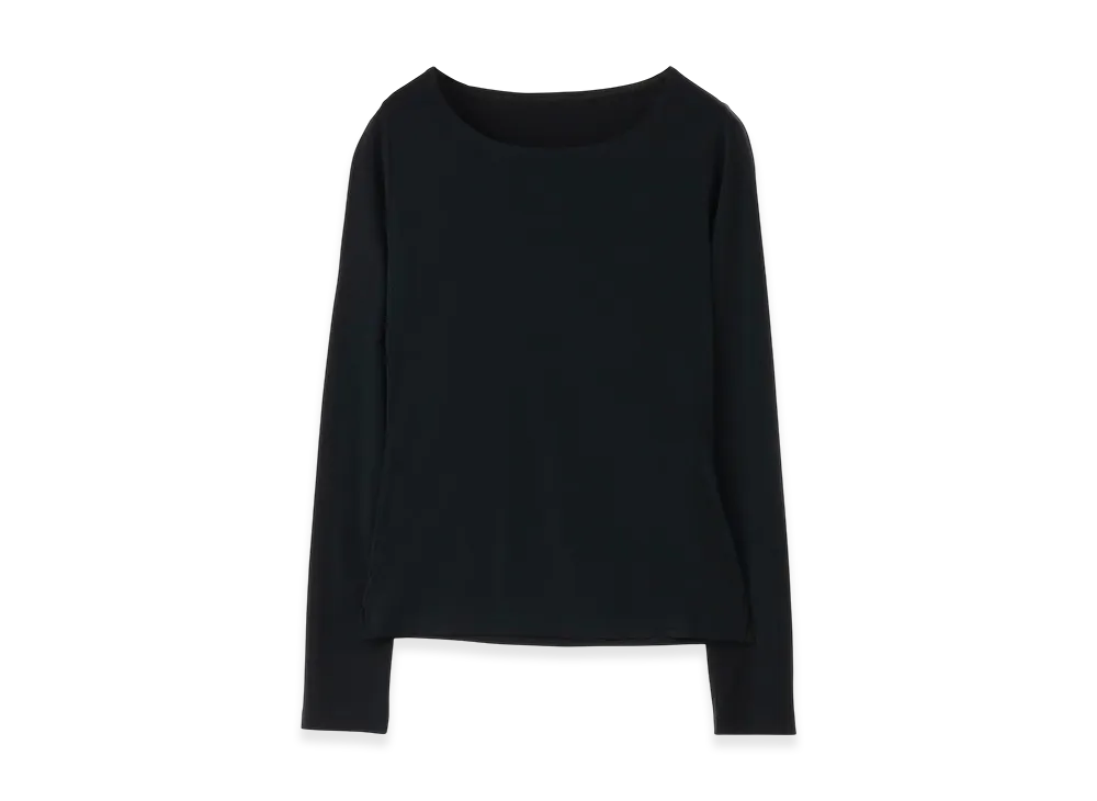 Y's Stretch Jersey Classic Long Sleeve T-shirt "Black"