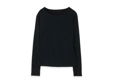 Y's Stretch Jersey Classic Long Sleeve T-shirt "Black"