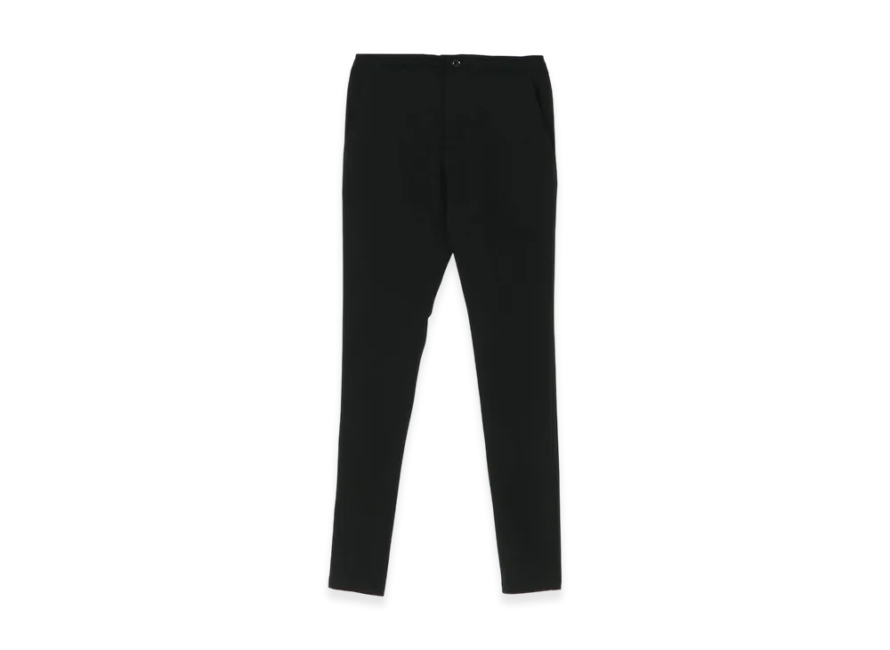 Y's Triacetate Polyester De Chine Docking Leggings Pants "Black"