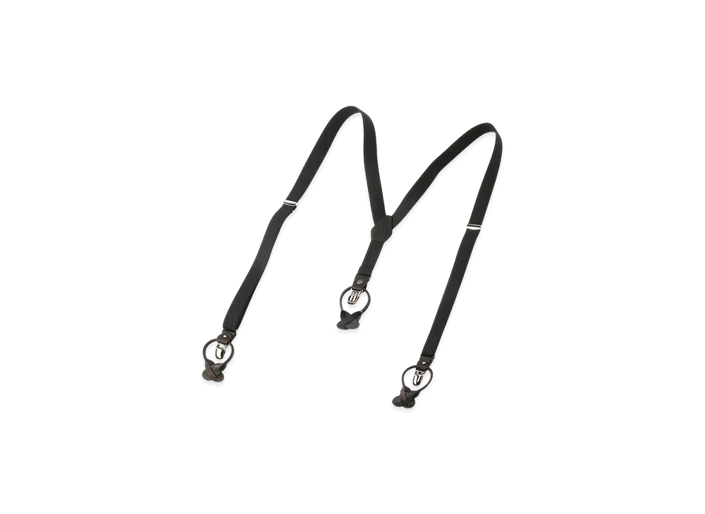 Y's 20mm Rubber Classic Suspenders "Black"