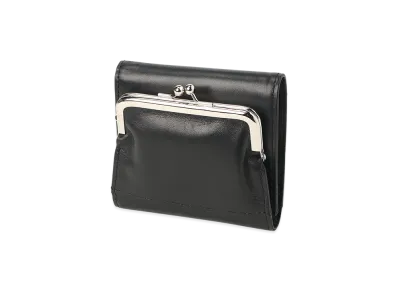 Y's Semi-Gloss Smooth Leather Wallet "Black"