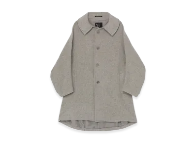 Y's Airy Mosser Design Sleeve Coat "Light Gray"