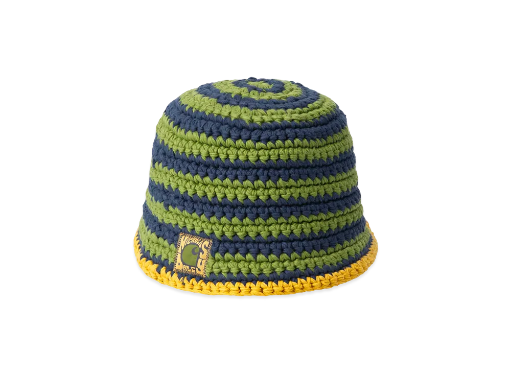Carhartt WIP x Nicholas Daley Knitted Hat "ND Tawny Olive/Cedar Green/Black Iri"