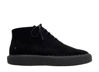 N.HOOLYWOOD COMPILE × General Scale. Suede Lace-up Boots "Black" (C15FW701)