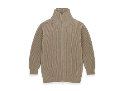 MM6 Maison Margiela Rib Knit Cardigan "Pink Beige"