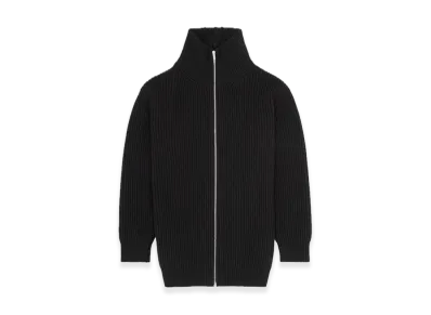 MM6 Maison Margiela Rib Knit Cardigan Dress "Black"