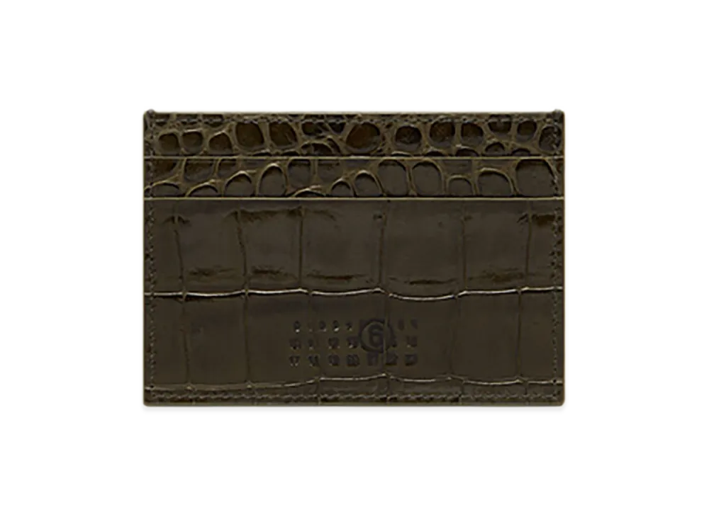 MM6 Maison Margiela Numeric Card Holder "Olive"