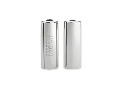 MM6 Maison Margiela Numeric Drop Earrings "Silver"