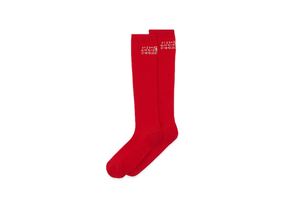 MM6 Maison Margiela Numeric Rib Socks "Boero"