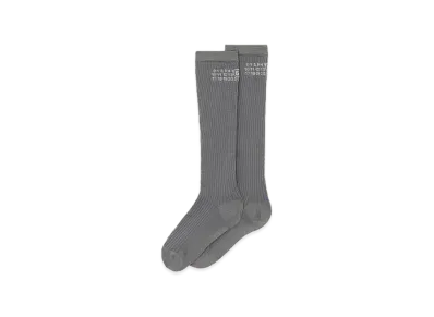 MM6 Maison Margiela Numeric Rib Socks "Grey"