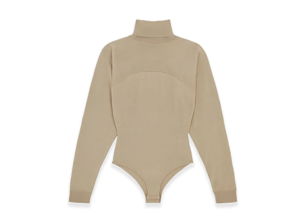 MM6 Maison Margiela High Neck Bodysuit "Pink Beige"