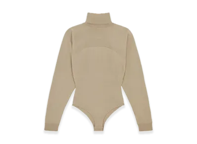 MM6 Maison Margiela High Neck Bodysuit "Pink Beige"