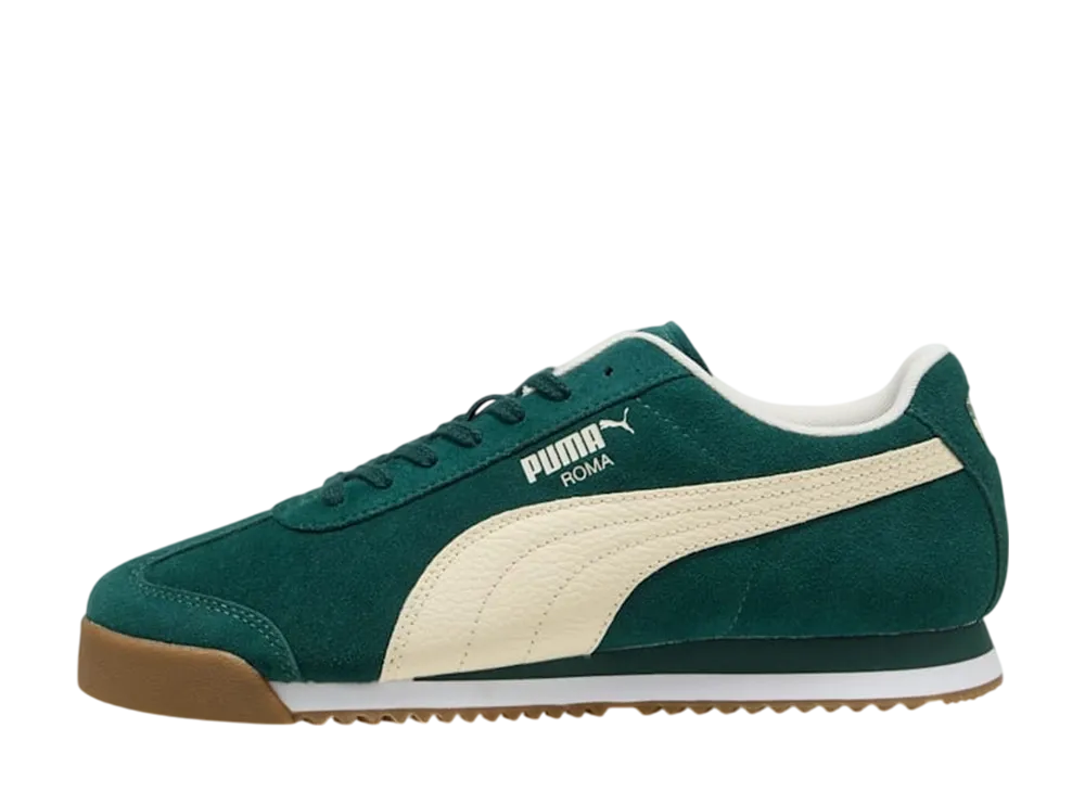 Puma Roma Suede "Green Terrain/Alpine Snow"