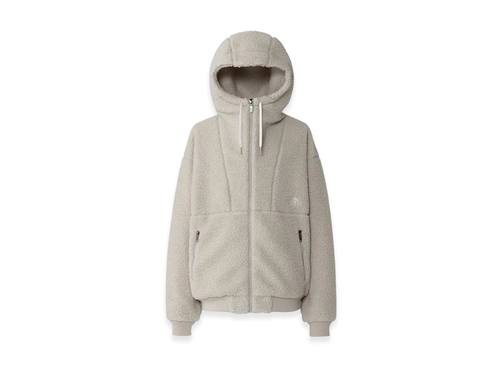 The North Face Extreme Pile Hoodie Jacket "Fossil Ivory"
