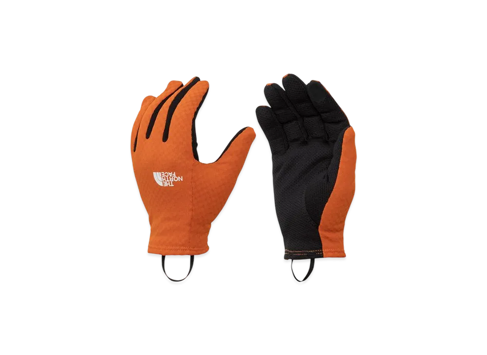The North Face Expedition Grid Fleece Glove "Yam Orange"