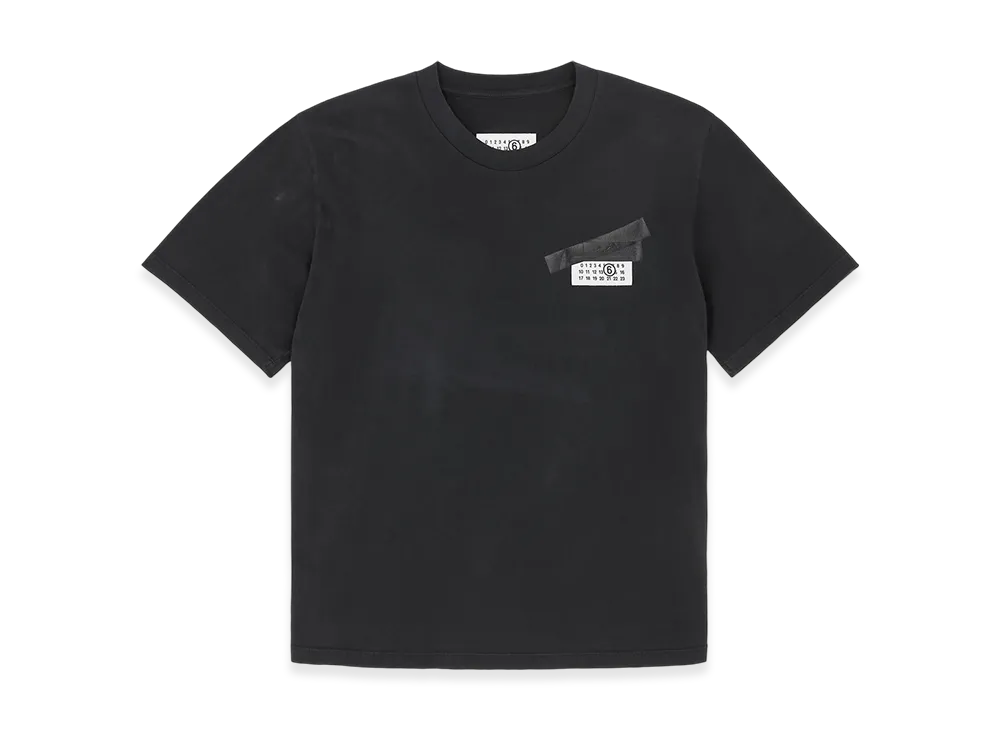 MM6 Maison Margiela Taped Label Cotton T-shirt "Black"
