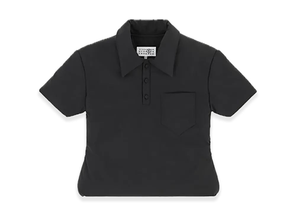 MM6 Maison Margiela Padded Polo Top "Black"