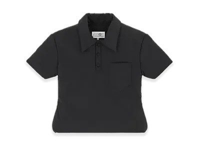 MM6 Maison Margiela Padded Polo Top "Black"