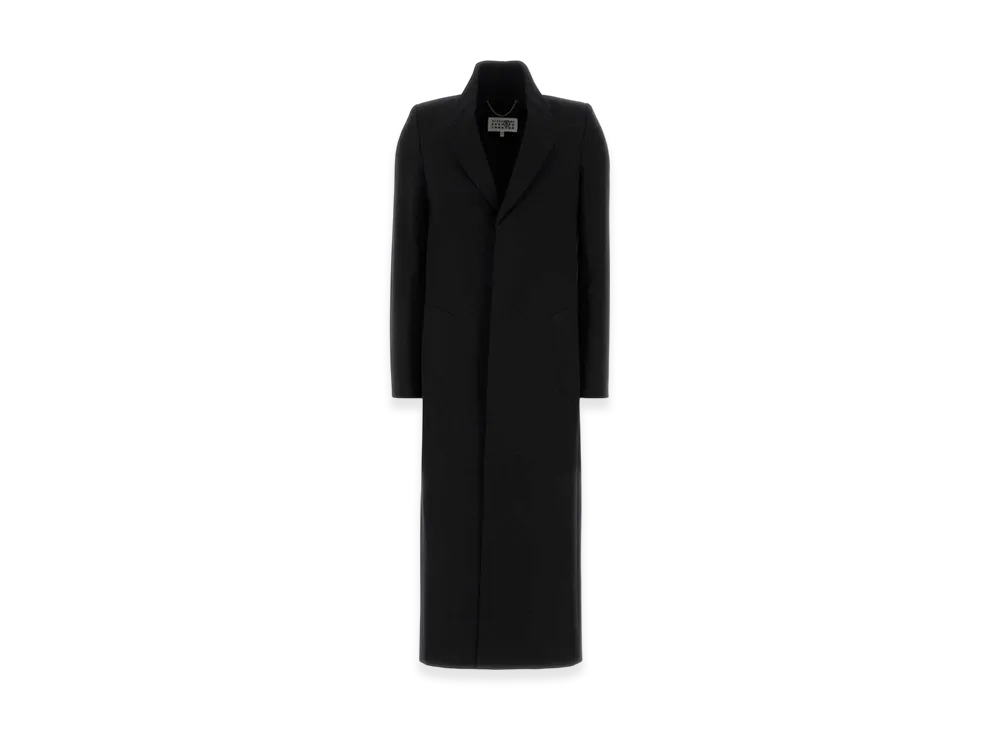 MM6 Maison Margiela Structured Wool Coat "Black"
