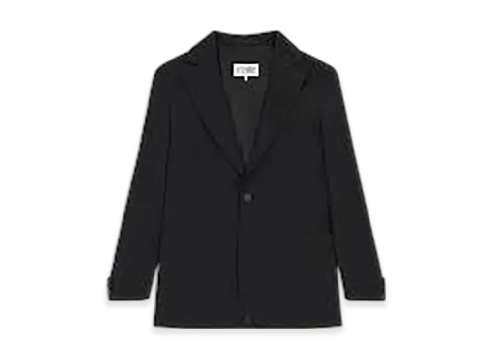 MM6 Maison Margiela Deconstructed Wool Blazer "Black"