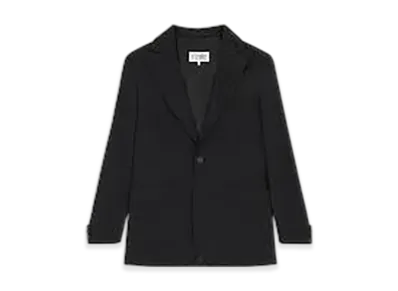 MM6 Maison Margiela Deconstructed Wool Blazer "Black"