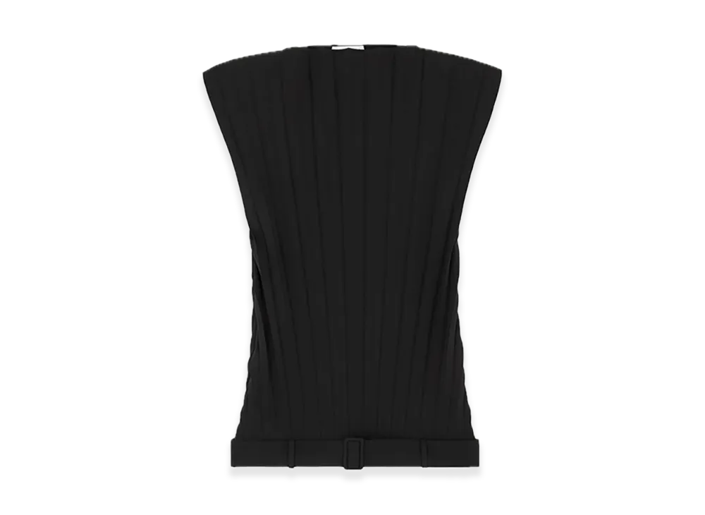 MM6 Maison Margiela Wool Blend Mini Dress "Black"