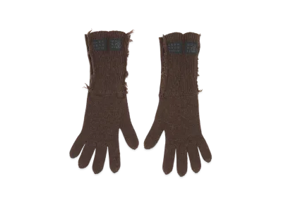 MM6 Maison Margiela Wool Blend Gloves "Brown"