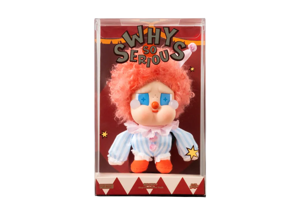 POP MART WHY SO SERIOUS Series - CRYBABY Vinyl Plush Blister Pack