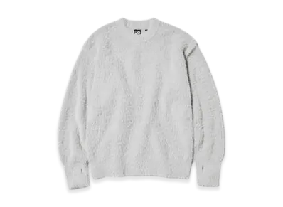 GU x UNDERCOVER Shaggy Crew Neck Sweater "Light Gray"
