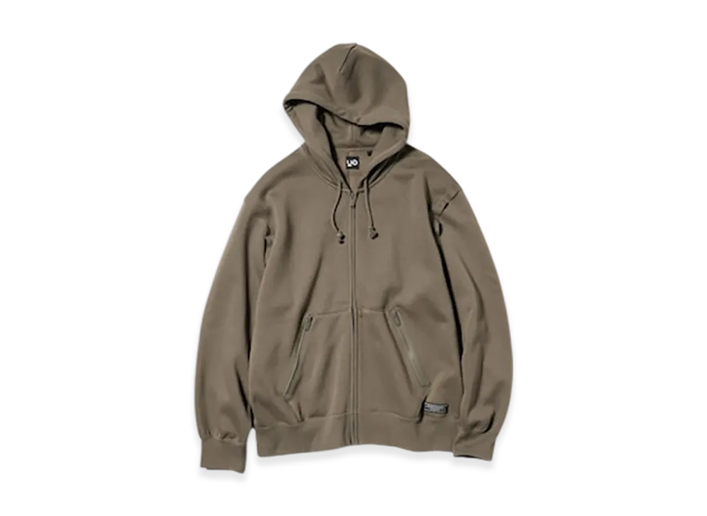 GU x UNDERCOVER Heavyweight Sweat Full Zip Parka "Olive"