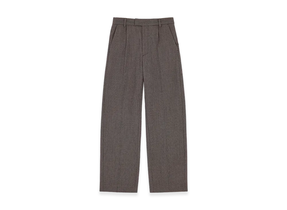 MM6 Maison Margiela Light Tweed Tailored Trousers "Brown/Beige"
