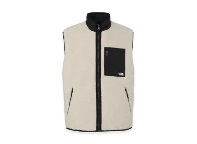 The North Face Reversible Extreme Pile Fleece Vest "Fossil Ivory/Black"