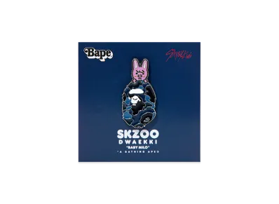 A BATHING APE x Stray Kids Metal Pins Changbin "Navy"