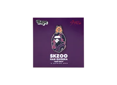A BATHING APE x Stray Kids Metal Pins Han "Purple"