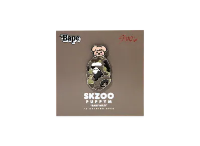 A BATHING APE x Stray Kids Metal Pins Seungmin "Brown"