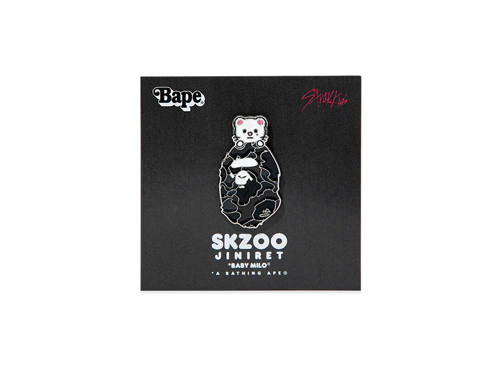 A BATHING APE x Stray Kids Metal Pins Hyunjin "Black"