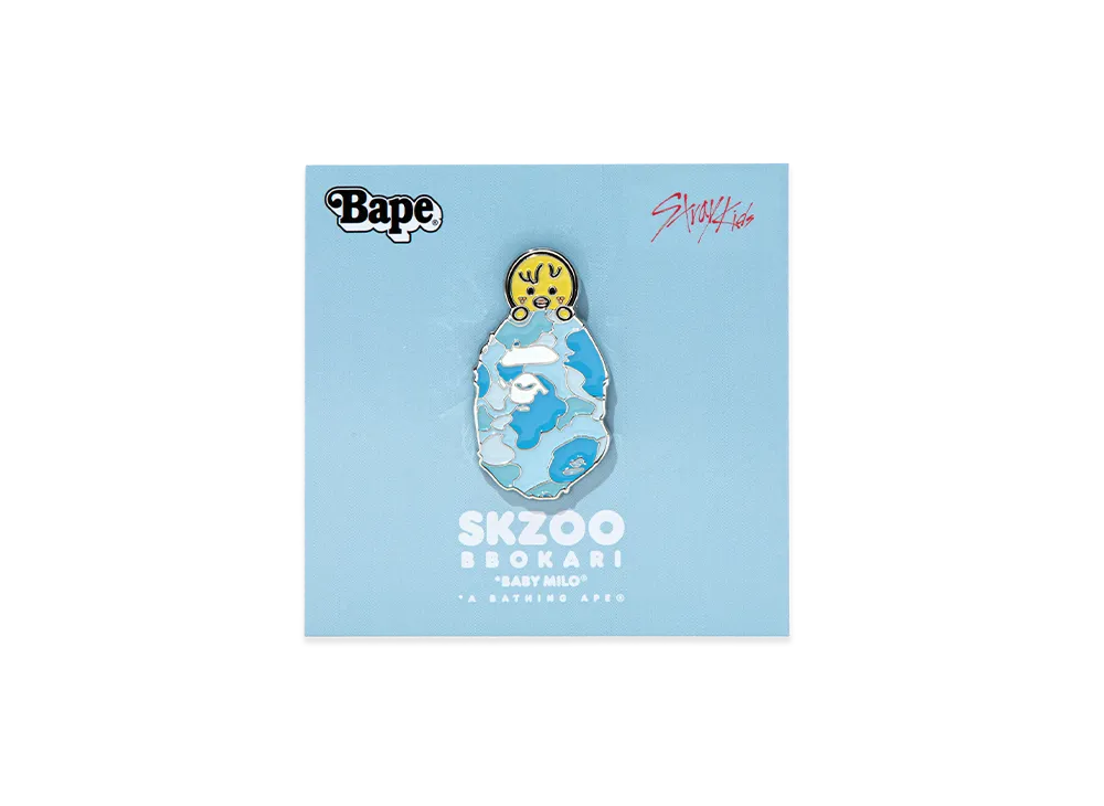 A BATHING APE x Stray Kids Metal Pins Felix "Light Blue"