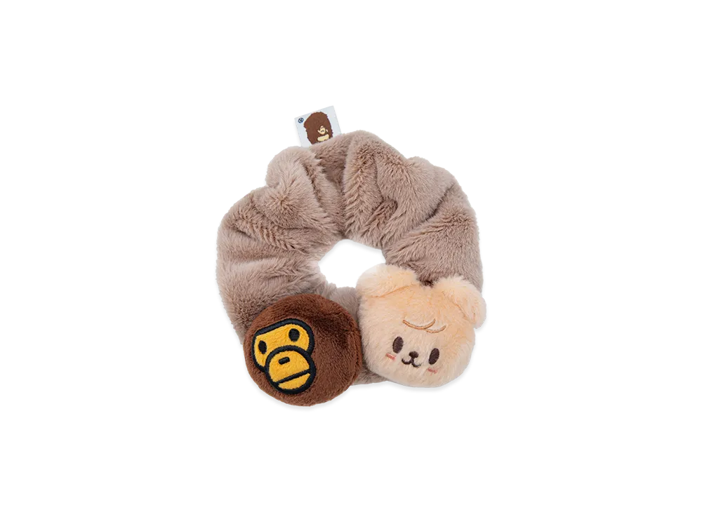 A BATHING APE x Stray Kids Scrunchies Seungmin "Brown"