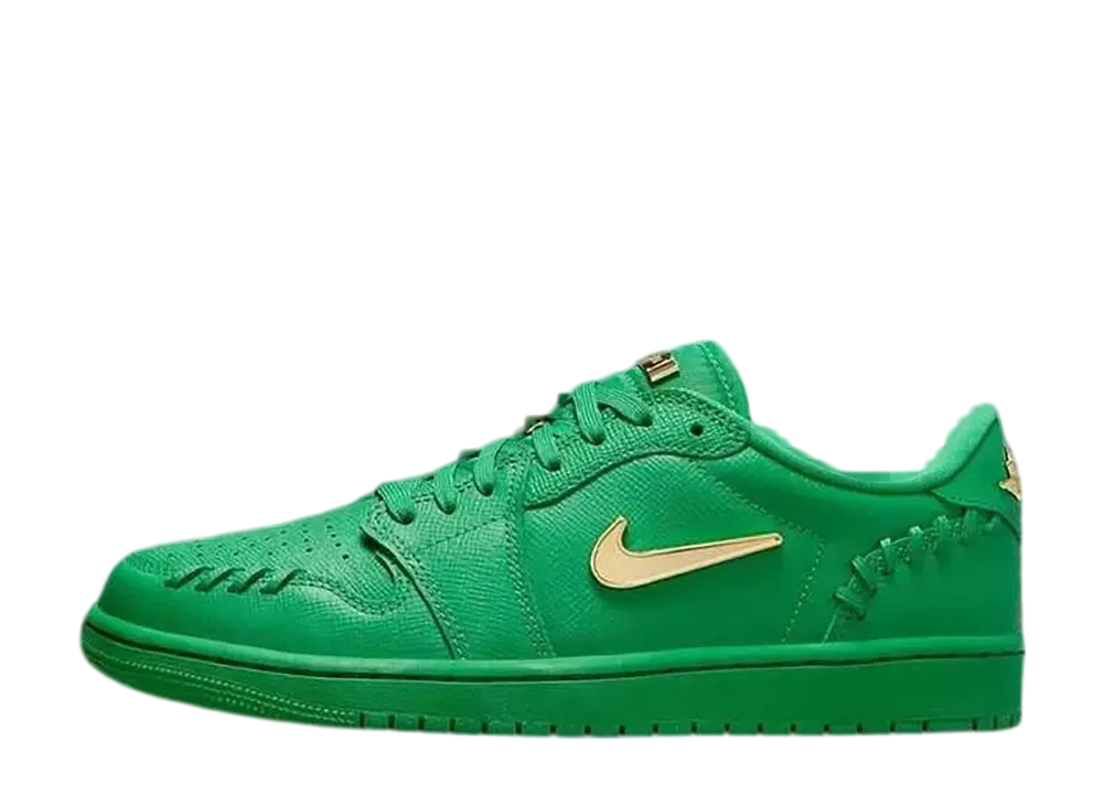ナイキ ウィメンズ エアジョーダン1 ロー MM "ラッキーグリーン/メタリックゴールド"