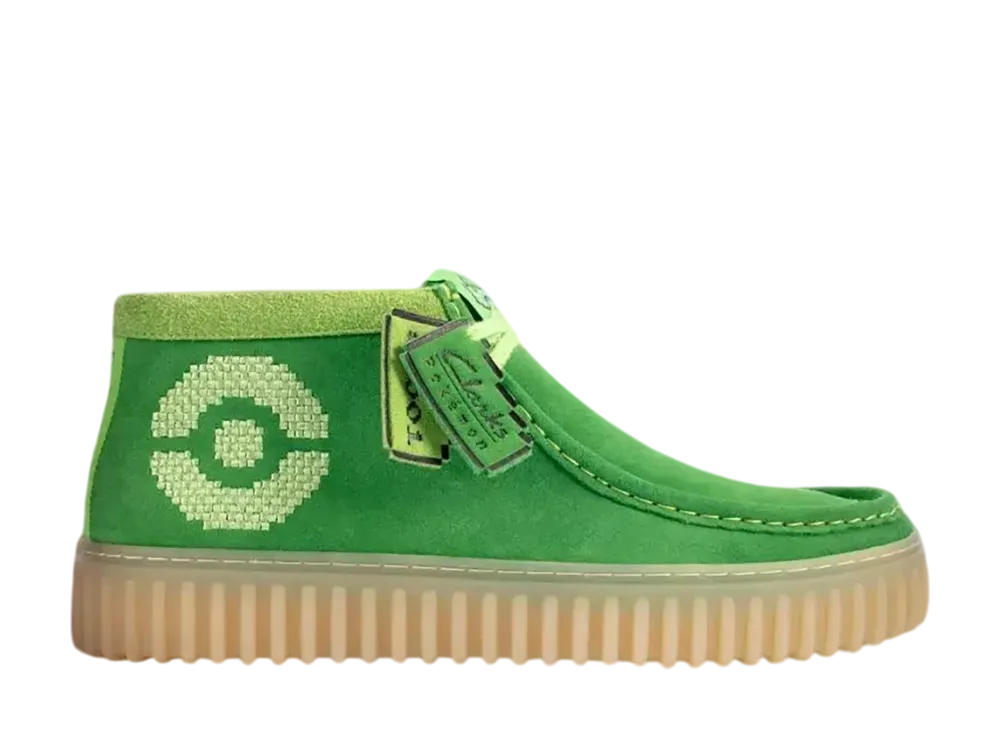 Pokemon × Clarks Torhill Explorer "Green Suede"