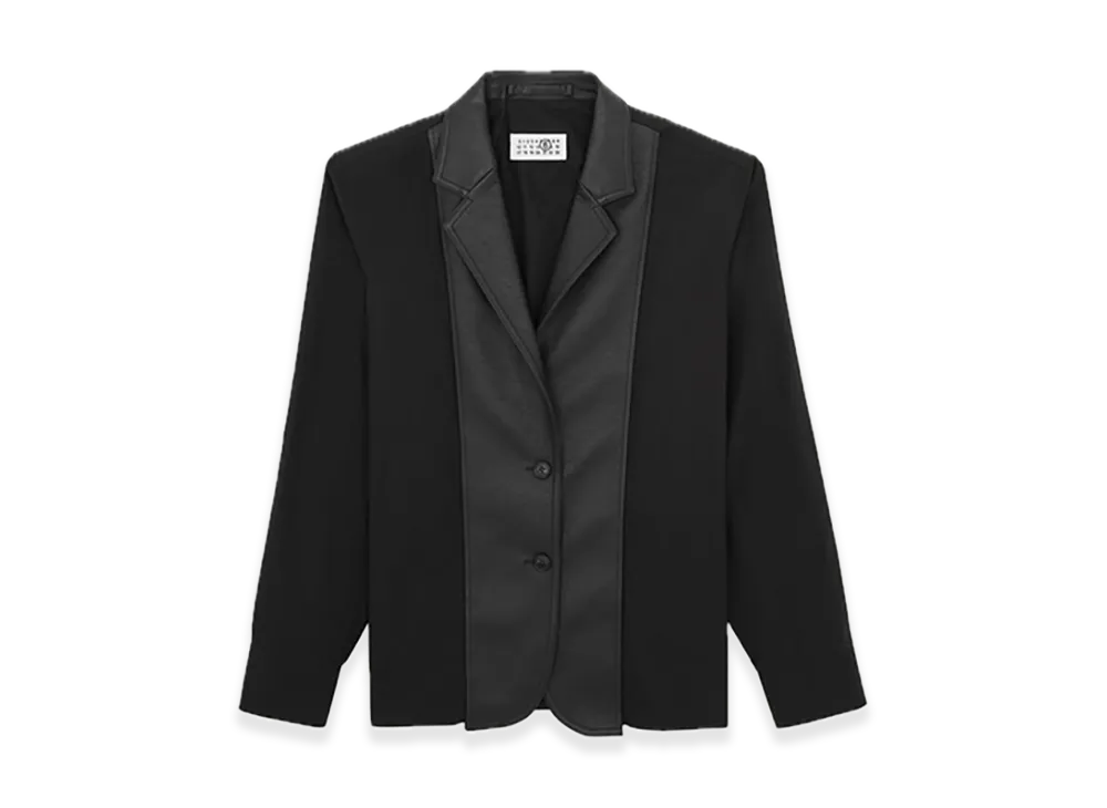 MM6 Maison Margiela Cotton Poplin Hybrid Shirt Jacket "Black"