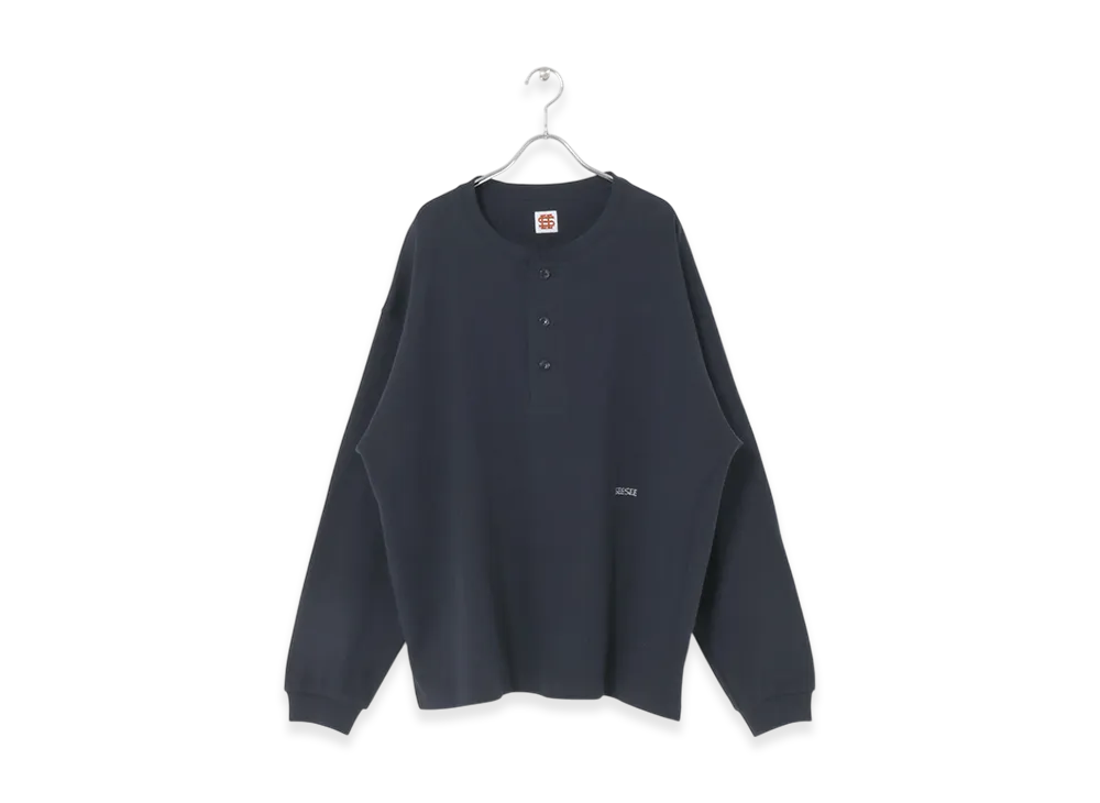 SEE SEE THERMAL HENLY LS TEE "Navy"