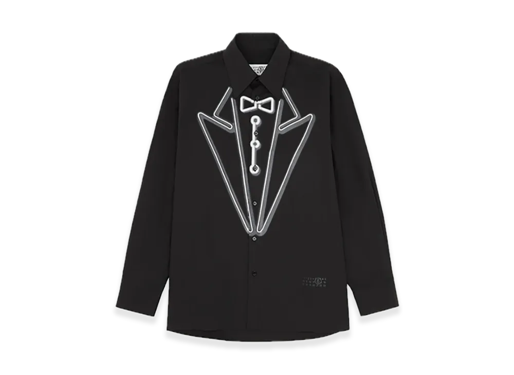 MM6 Maison Margiela Cotton Poplin Shirt "Black"
