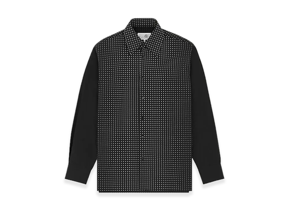 MM6 Maison Margiela Star Cotton Poplin Shirt "Black"