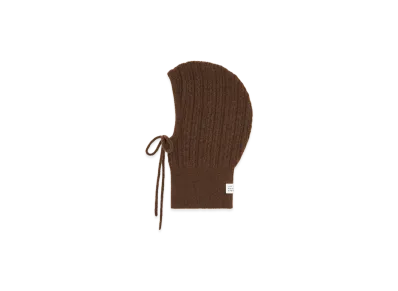 MM6 Maison Margiela Cable Knit Hood "Brown"