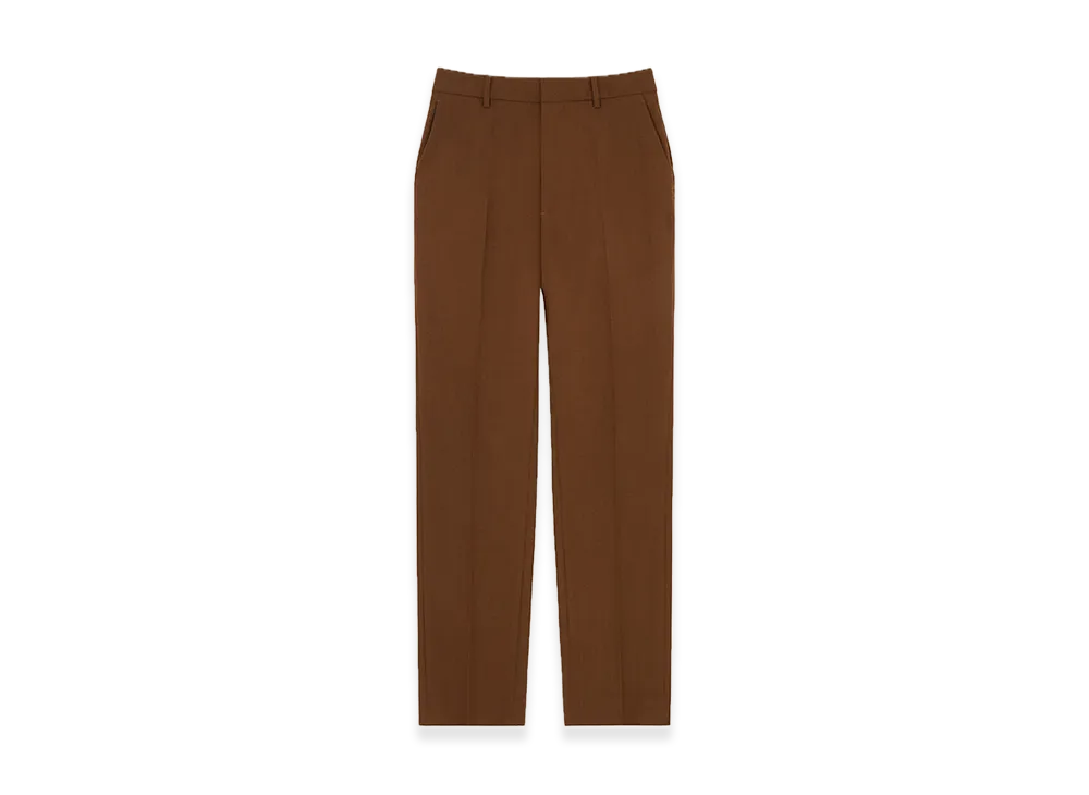 MM6 Maison Margiela Wool Felt Trousers "Brown"
