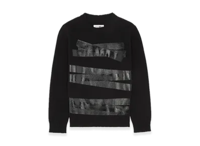 MM6 Maison Margiela Tape Label Wool Jumper "Black"