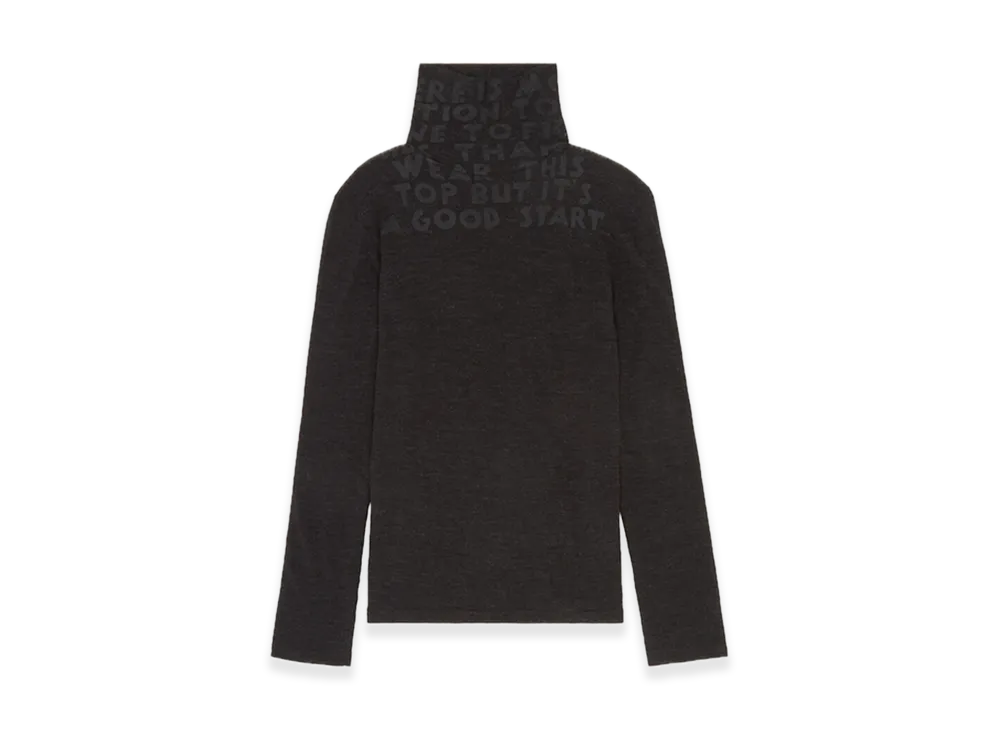 MM6 Maison Margiela Long Sleeve Turtleneck "Black"