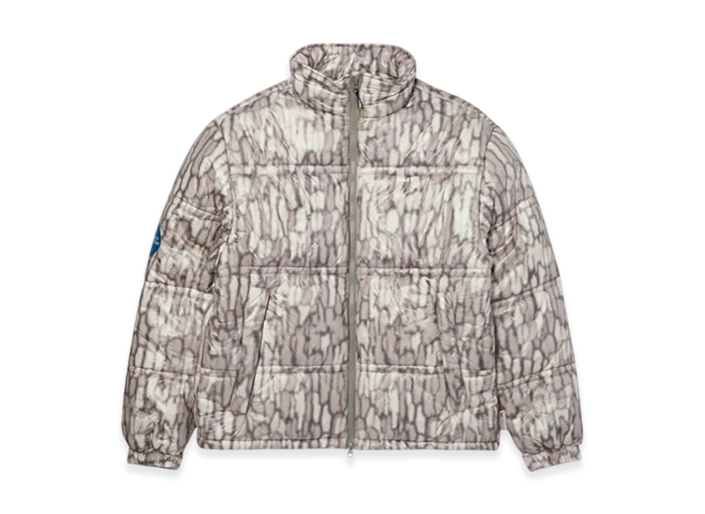 HUF WINTER 25 89 Warped Camo Tyvek Puffer "Muted Camo"