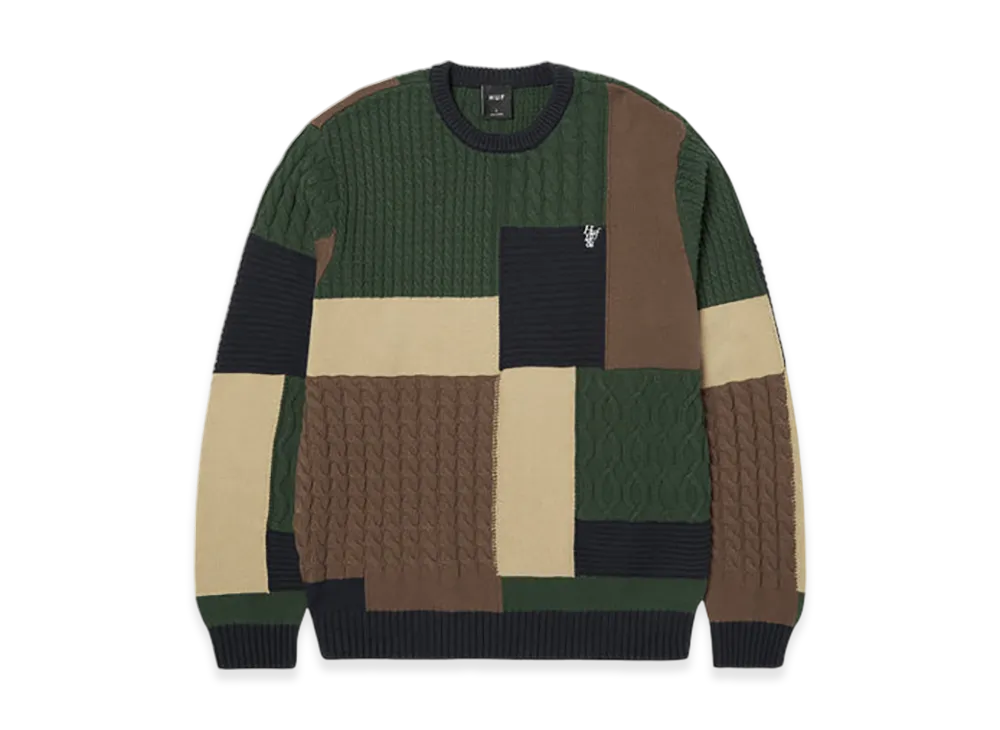 HUF WINTER 25 Columbia Cable Knit Sweater "Multi"